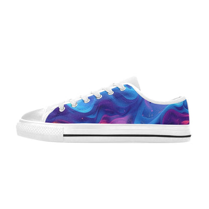 KIDS' Ethereal Camo Design 2 Low Top Canvas Cottagecore Custom Sneakers
