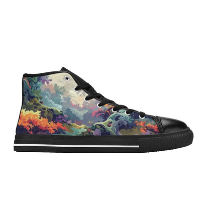 Camo Design 1 Men's High Top Canvas Shoes