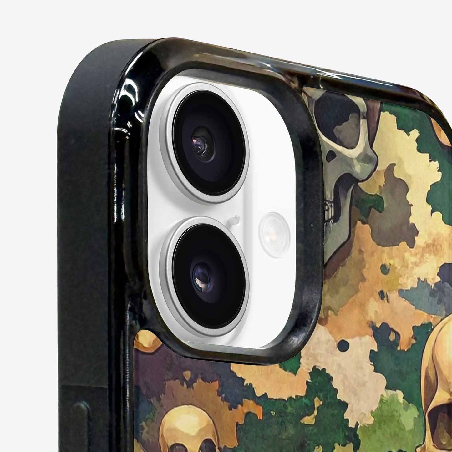 iPhone 16 Case — Skulls Camoskulls Pattern Hu A0j, Custom Printed Phone Case
