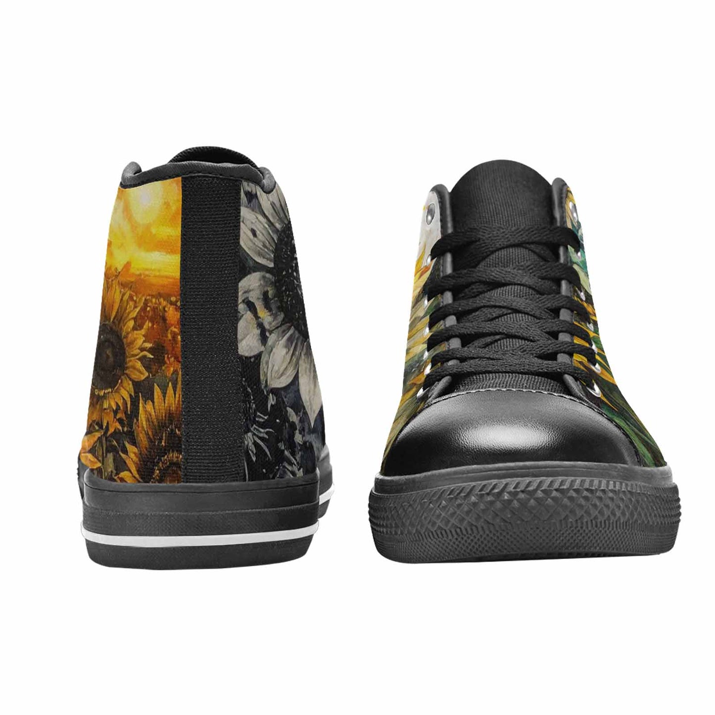 WOMEN'S Blend Melt Them High Top Canvas Cottagecore Custom Sneakers