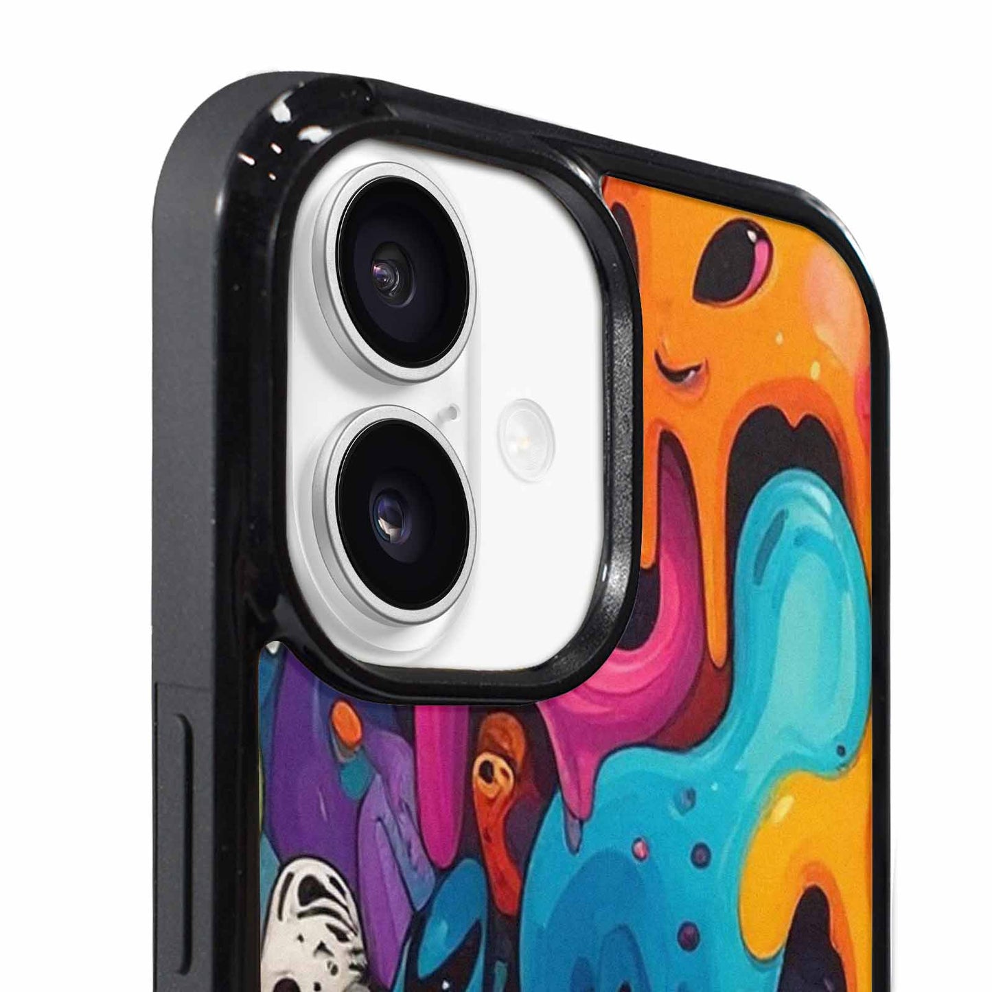 iPhone 17 Case — Melting Aliens Pattern Alien Scifi, Original Design Phone Case