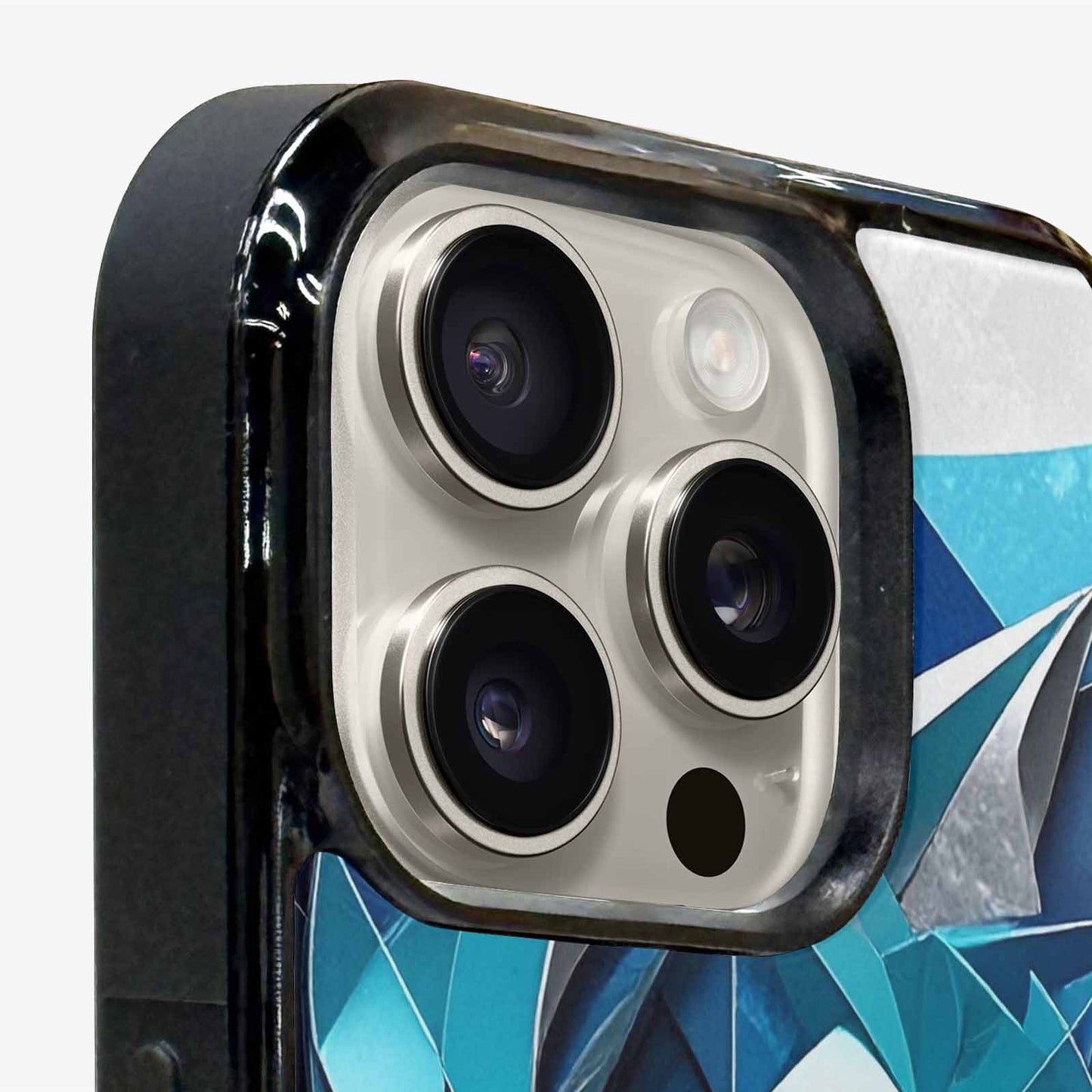 iPhone 15 Pro Max Case — Geometric Origami Art Pattern, Unique Phone Case Design