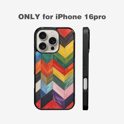 iPhone 16 Pro Case — Progress Pride Flag Color Theme Small, Personalized Phone Case