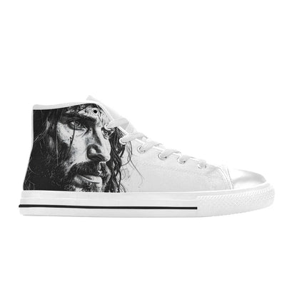 MEN'S Jesus Men’S High Top Canvas Neon Fantasy Custom Shoes