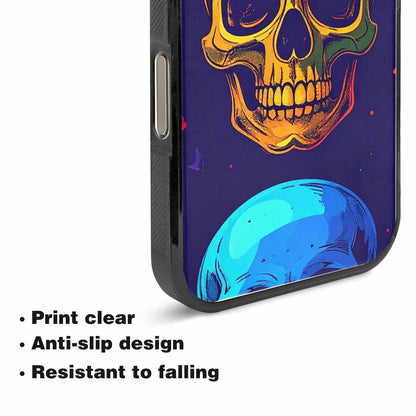 iPhone 15 Pro Max Case — Pride Flag Skulls Seamless Pattern Vibrant, Custom Designed Case Cover