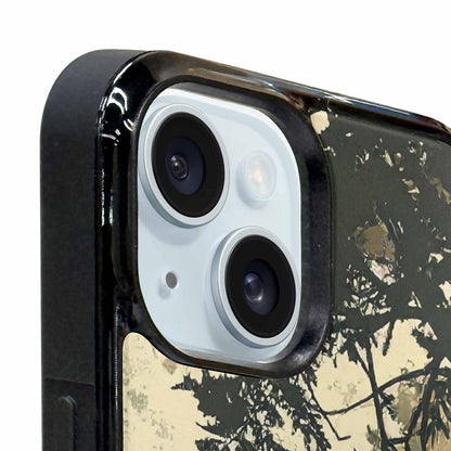 iPhone 15 Plus Case — Hunting Camouflage Pattern With Deer And, Custom Print Case Cover