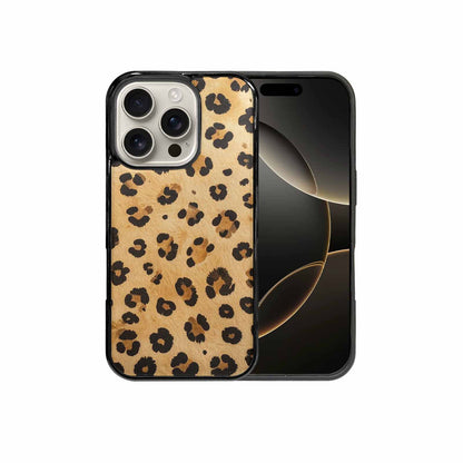 iPhone 16 Pro Case — Cheetah Print Sandy Tan Base With, Unique Phone Case Design