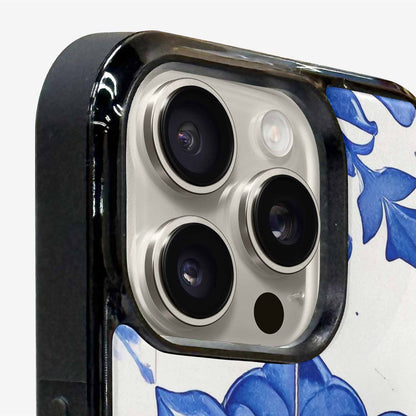 iPhone 16 Pro Max Case — Talavera Tile Floral, Unique Phone Case Design
