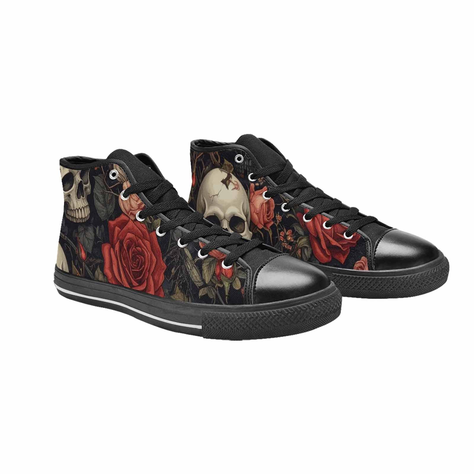 MEN'S Skulls - Roses High Top Canvas Dreamcore Custom Sneakers
