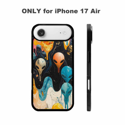 iPhone 17 Air Case — Aliens Marblealiens Pattern Uk0 Alien Scifi, Custom Art Phone Cover