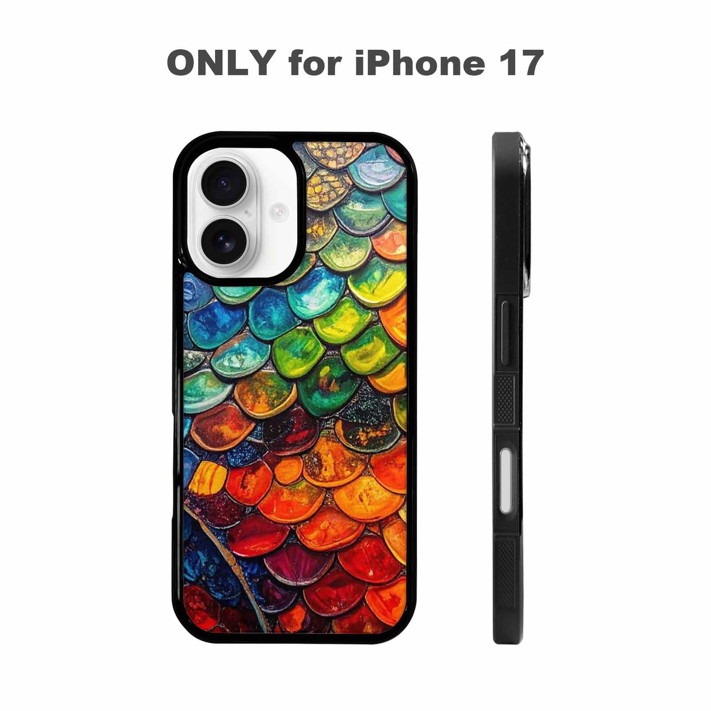 iPhone 17 Case — Reptile Scale Full Color Original Art, Custom Designed Case Cover