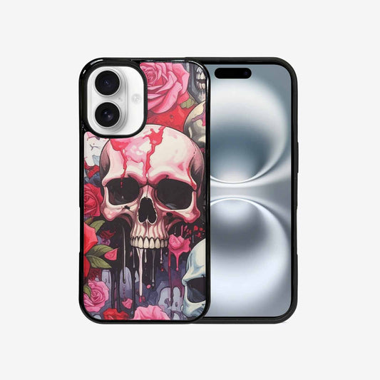 iPhone 16 Case — Skulls And Roses Skulls And Roses, Custom Designed Case Cover