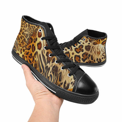 MEN'S Animal Print High Top Canvas Surreal Sneakers