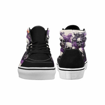 MEN'S Rainbow From Skull S High Top Canvas Surreal Custom Shoes