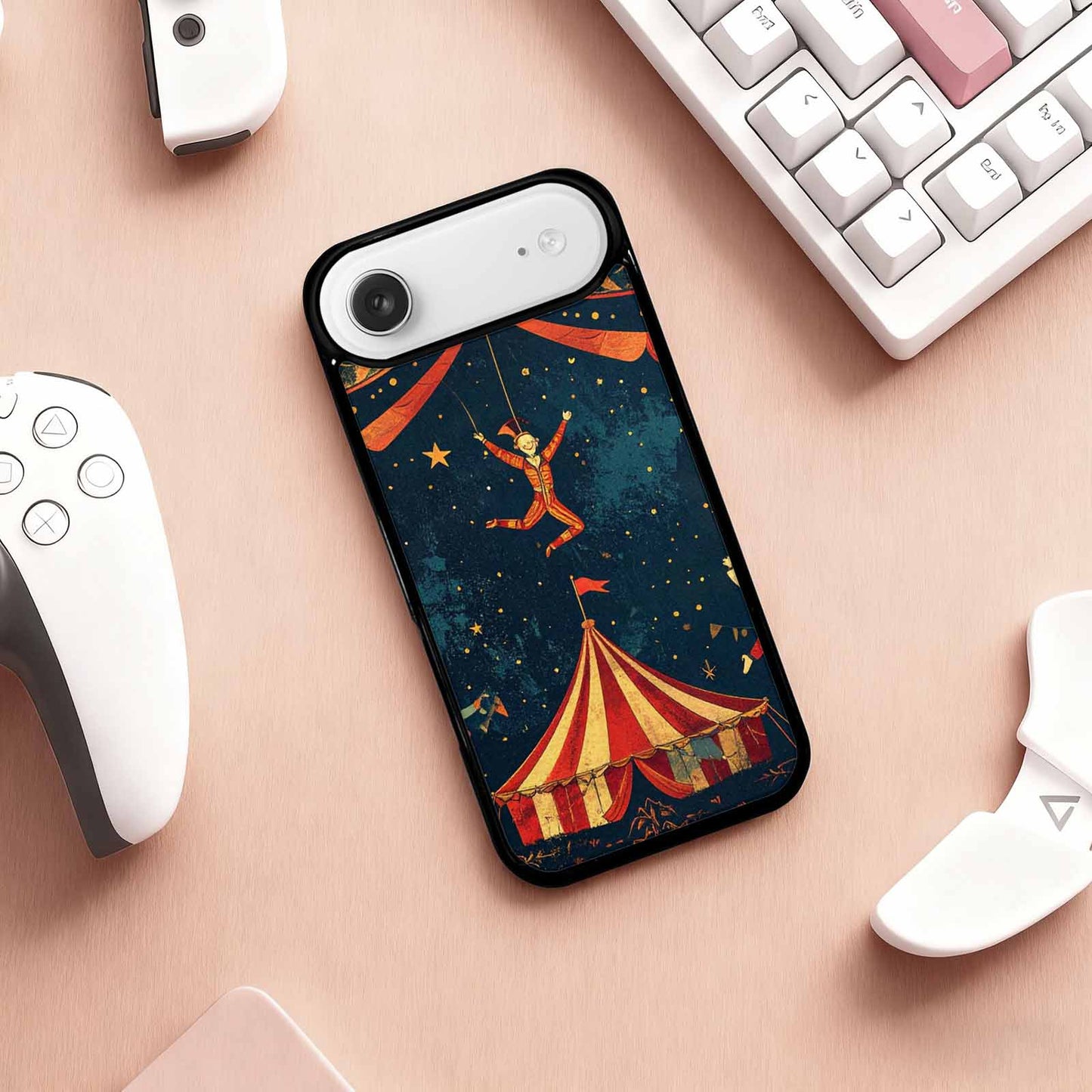 iPhone 17 Air Case — Vintage Circus Art Pattern Retro Vintage, Custom Made Phone Cover