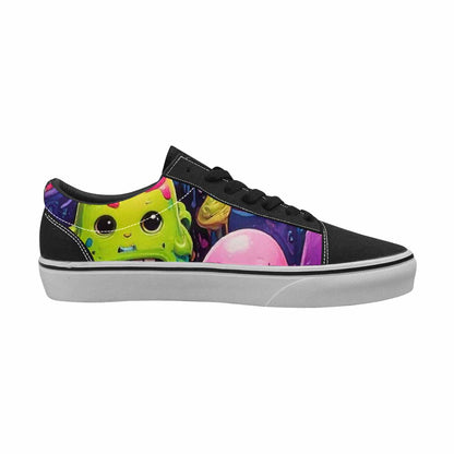 WOMEN'S Ice Cream Monsters  Lace-Up Canvas Cottagecore Sneakers