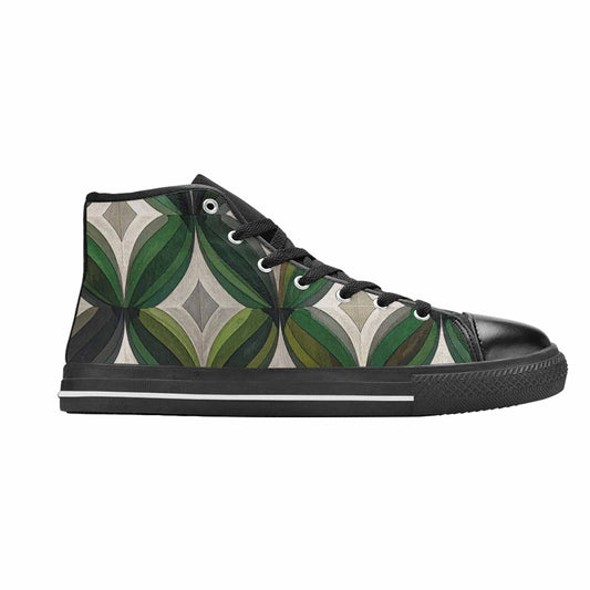MEN'S Aromantic Flag Color High Top Canvas Surreal Custom Shoes