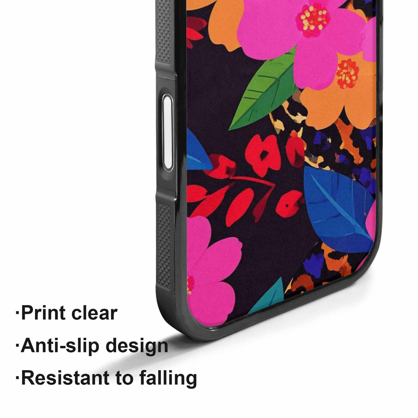 iPhone 17 Case — Leopard Print Floral Seamless Animal Print, Custom Art Phone Cover