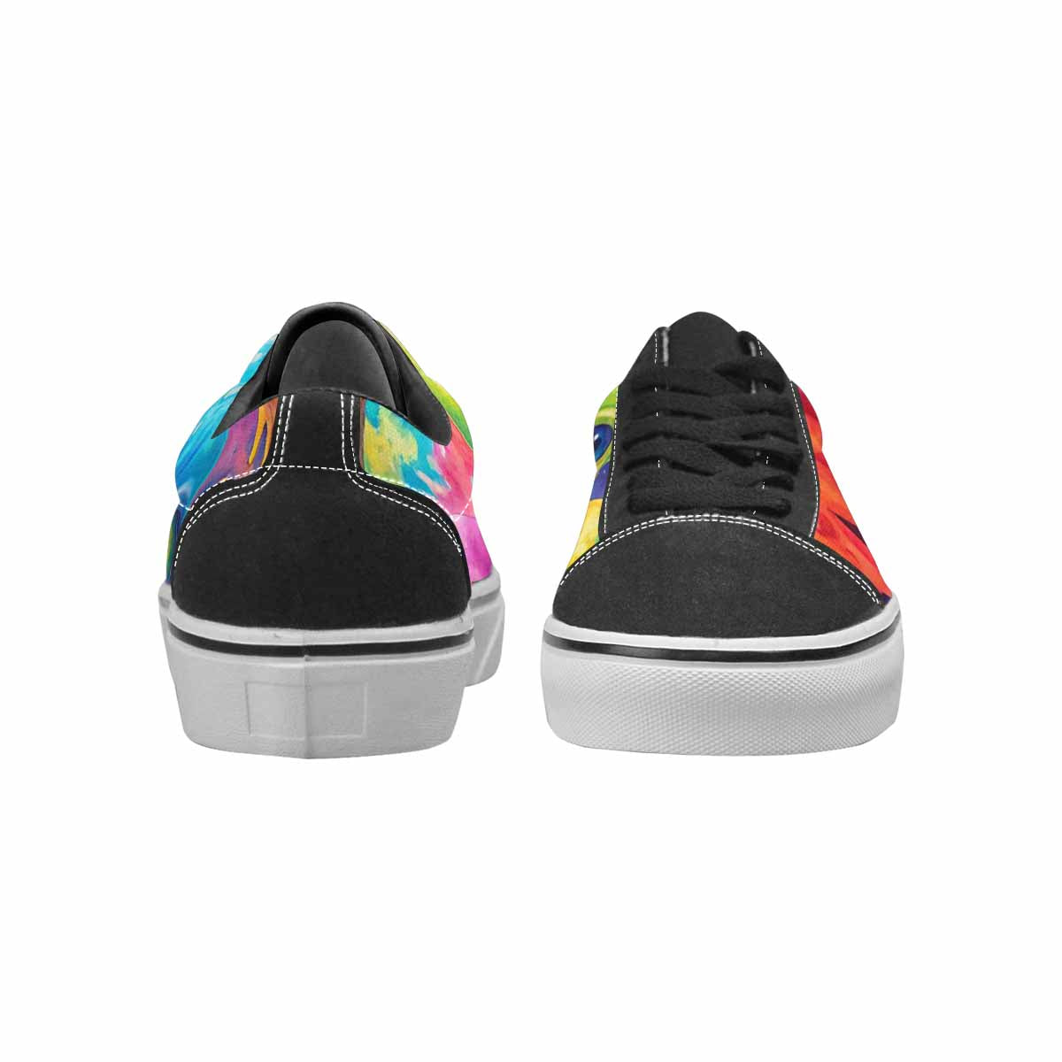 WOMEN'S Aliens  Tie Dye Lace-Up Canvas Surreal Shoes