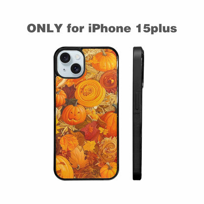 iPhone 15 Plus Case — Autumn Pumpkin Patch Autumn Pumpkin Patch, Custom Phone Case