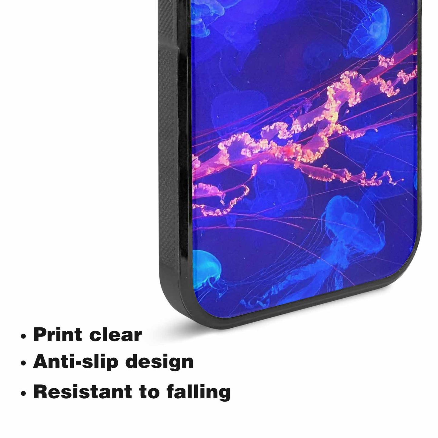 iPhone 15 Plus Case — Jellyfish Glow Jellyfish Glow Pattern Hundreds, Custom Printed Phone Case