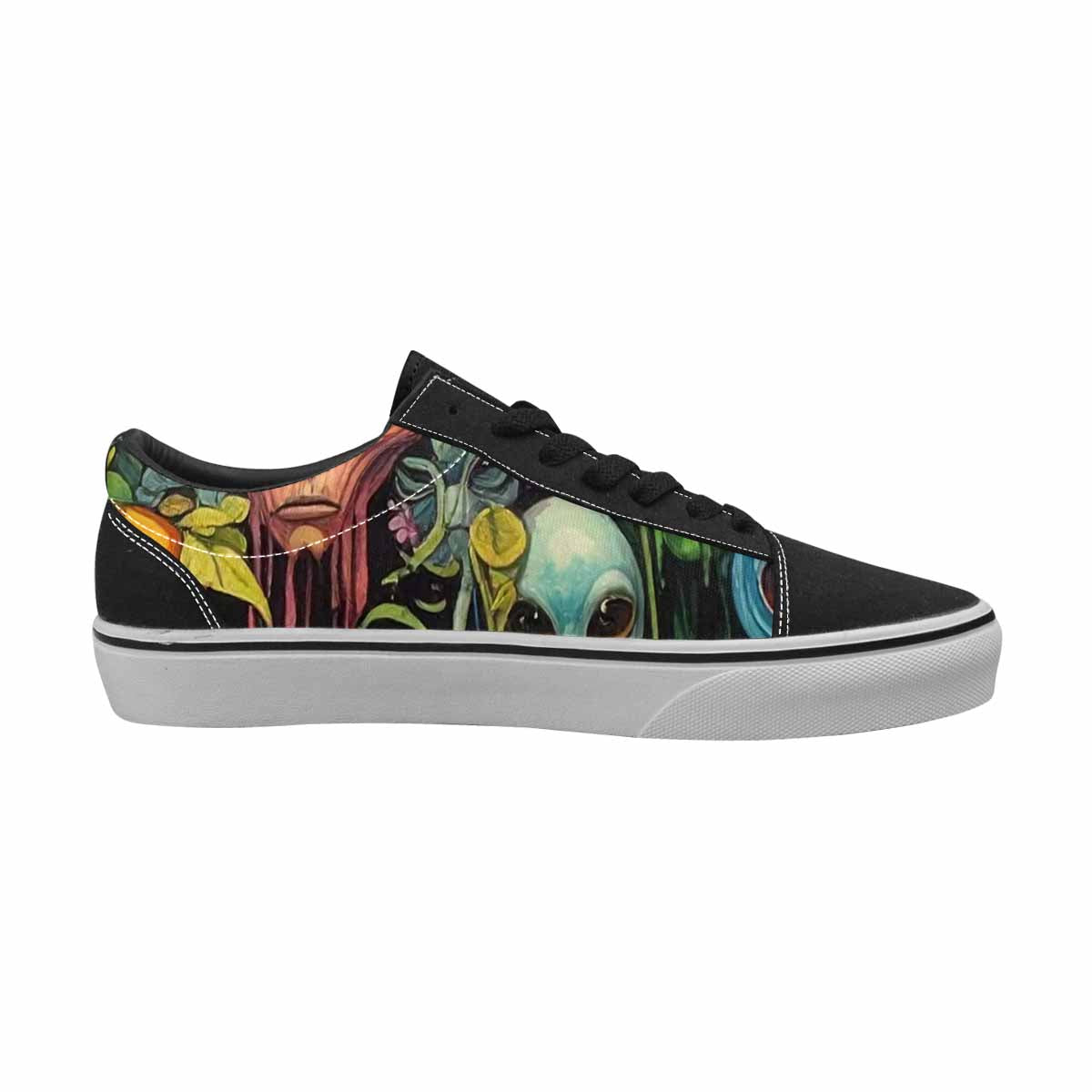 WOMEN'S Aliens Lace-Up Canvas Grunge Shoes