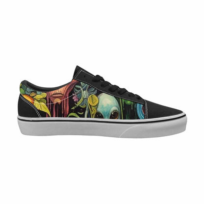WOMEN'S Aliens Lace-Up Canvas Grunge Shoes