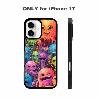 iPhone 17 Case — Aliens Tie Dyemelting Aliens Tie Dye, Custom Designed Case Cover