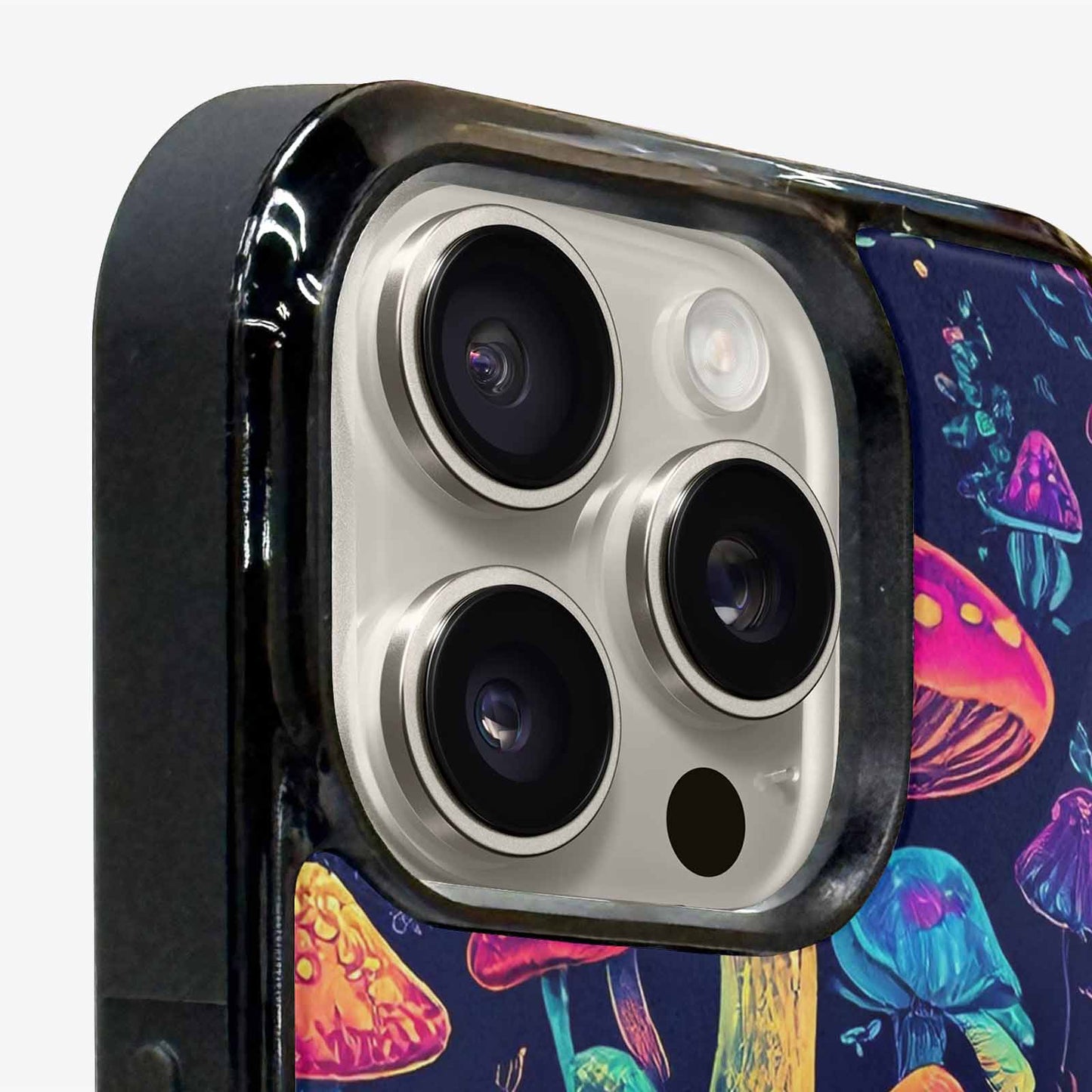 iPhone 16 Pro Case — Psychedelic Mushroom Custom Personalized Phone Cover, Personalized Phone Case