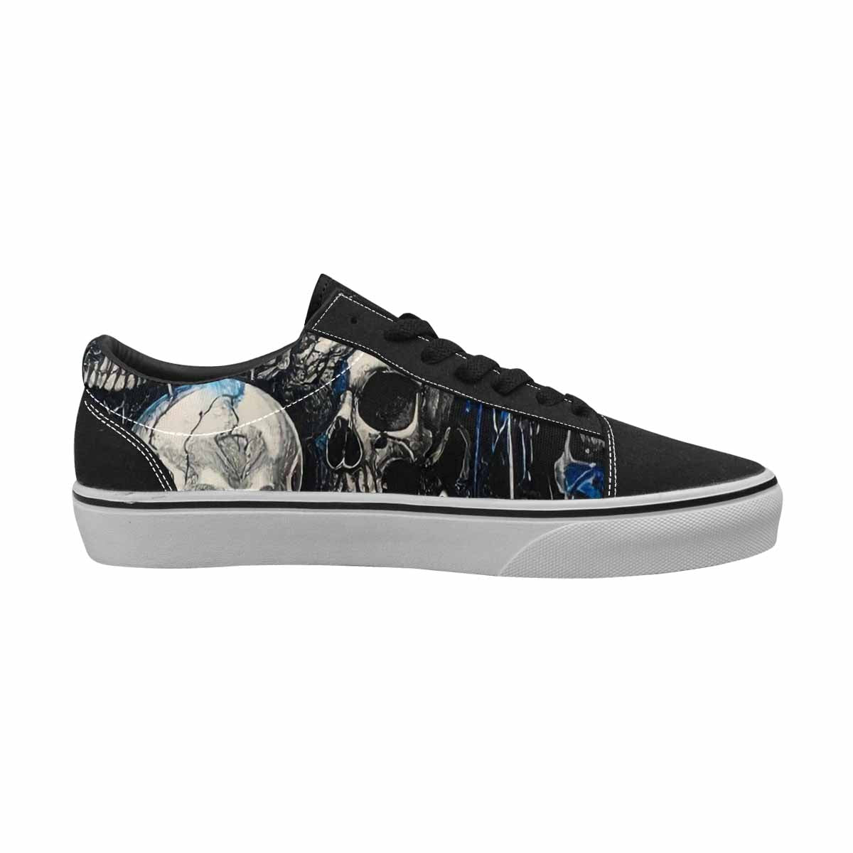 WOMEN'S Skull Roses Lace-Up Canvas Vivid Sneakers