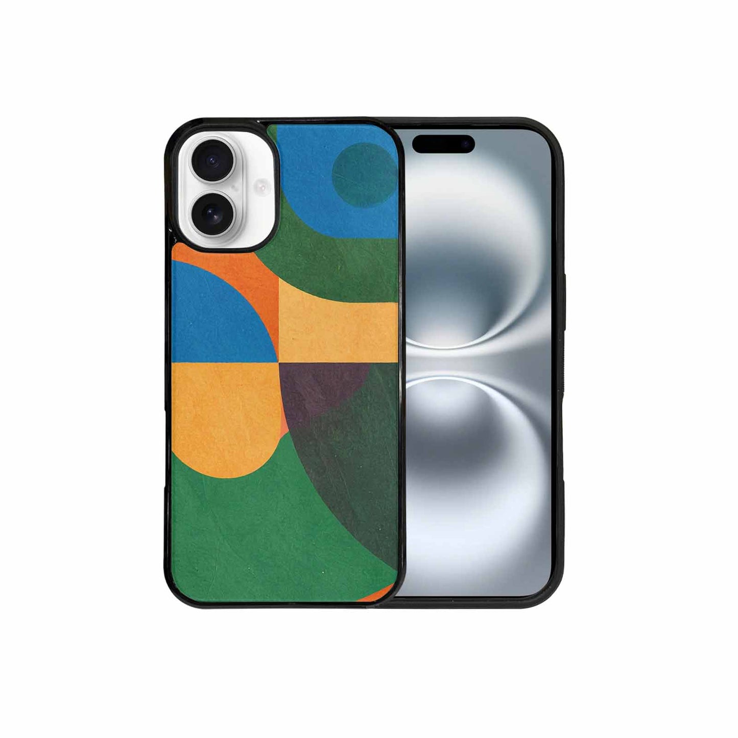 iPhone 16 Plus Case — 1990s Memphis Art Pattern, Unique Phone Case Design