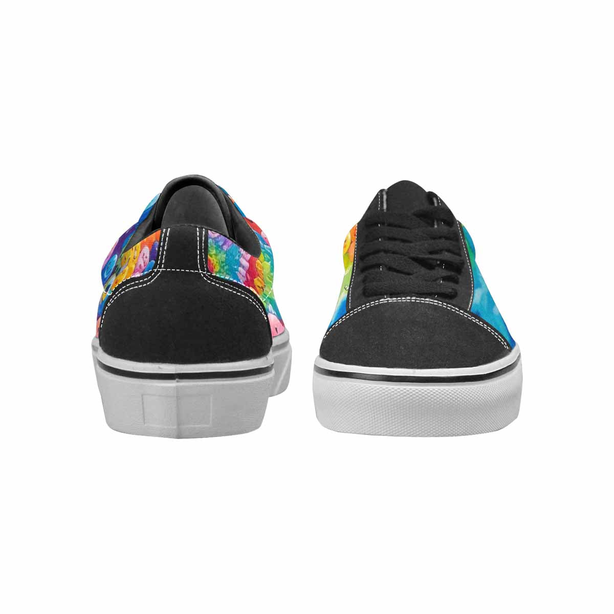 WOMEN'S Smiley Facessmiley Faces  Lace-Up Canvas Aesthetic Shoes
