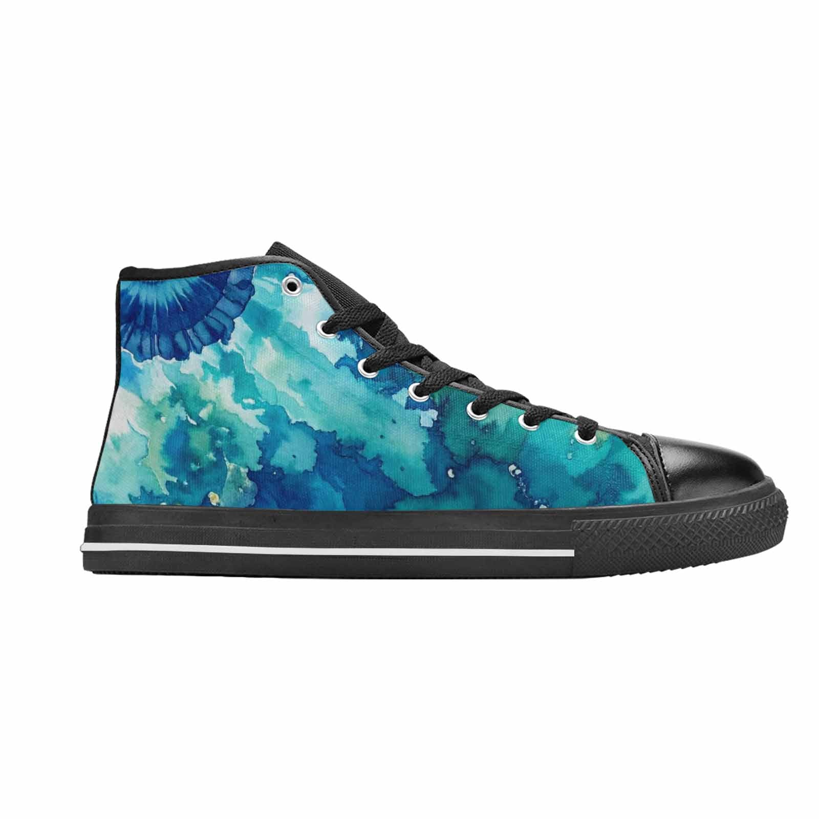 MEN'S Tie Dye - High Top Canvas Surreal Custom Sneakers