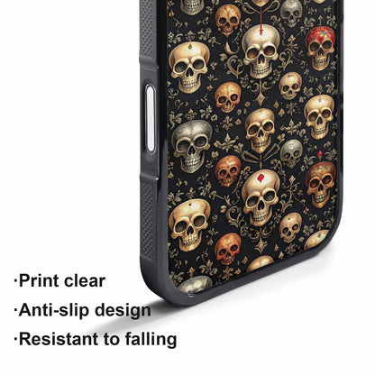 iPhone 17 Pro Max Case — Skull Dark Art Gothic Print Gothic, Personalized Phone Case