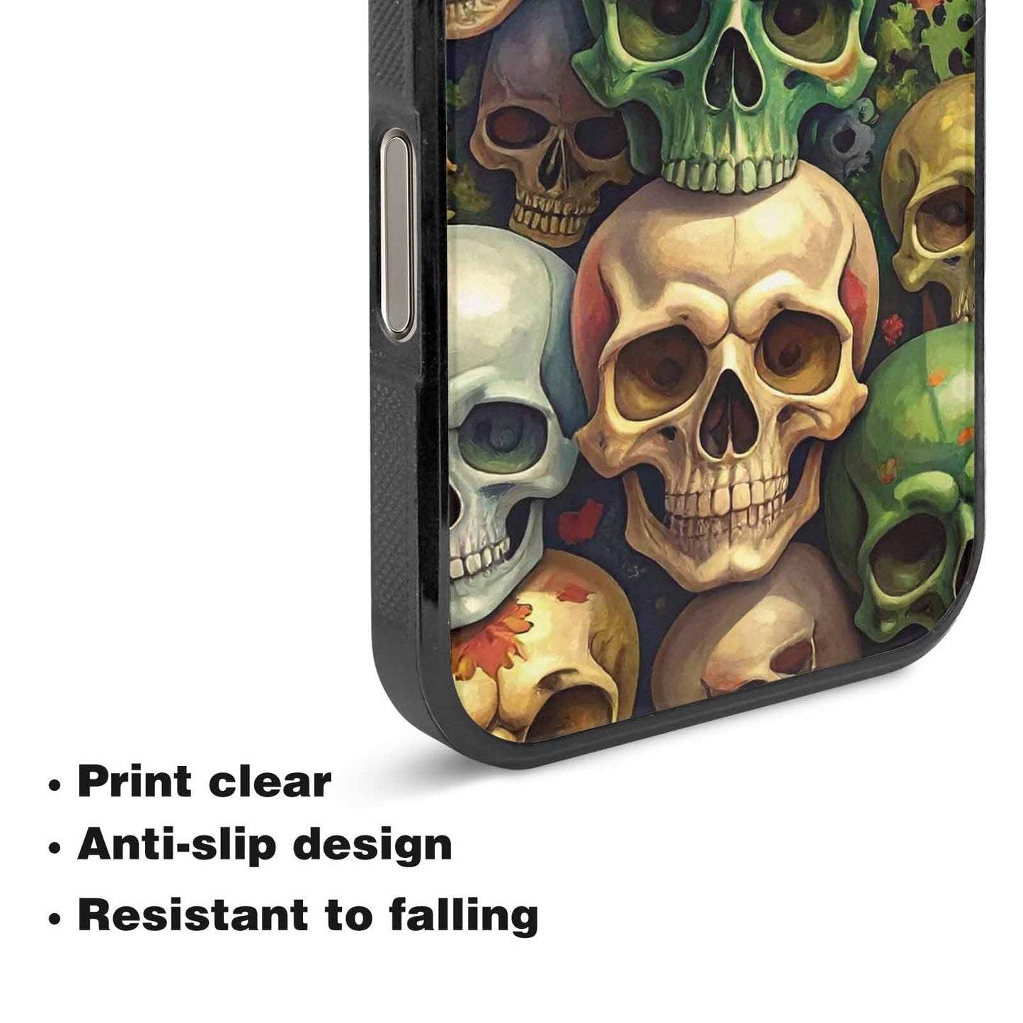 iPhone 16 Pro Max Case — Skulls Camoskulls Pattern Hu E3k, Personalized Phone Case