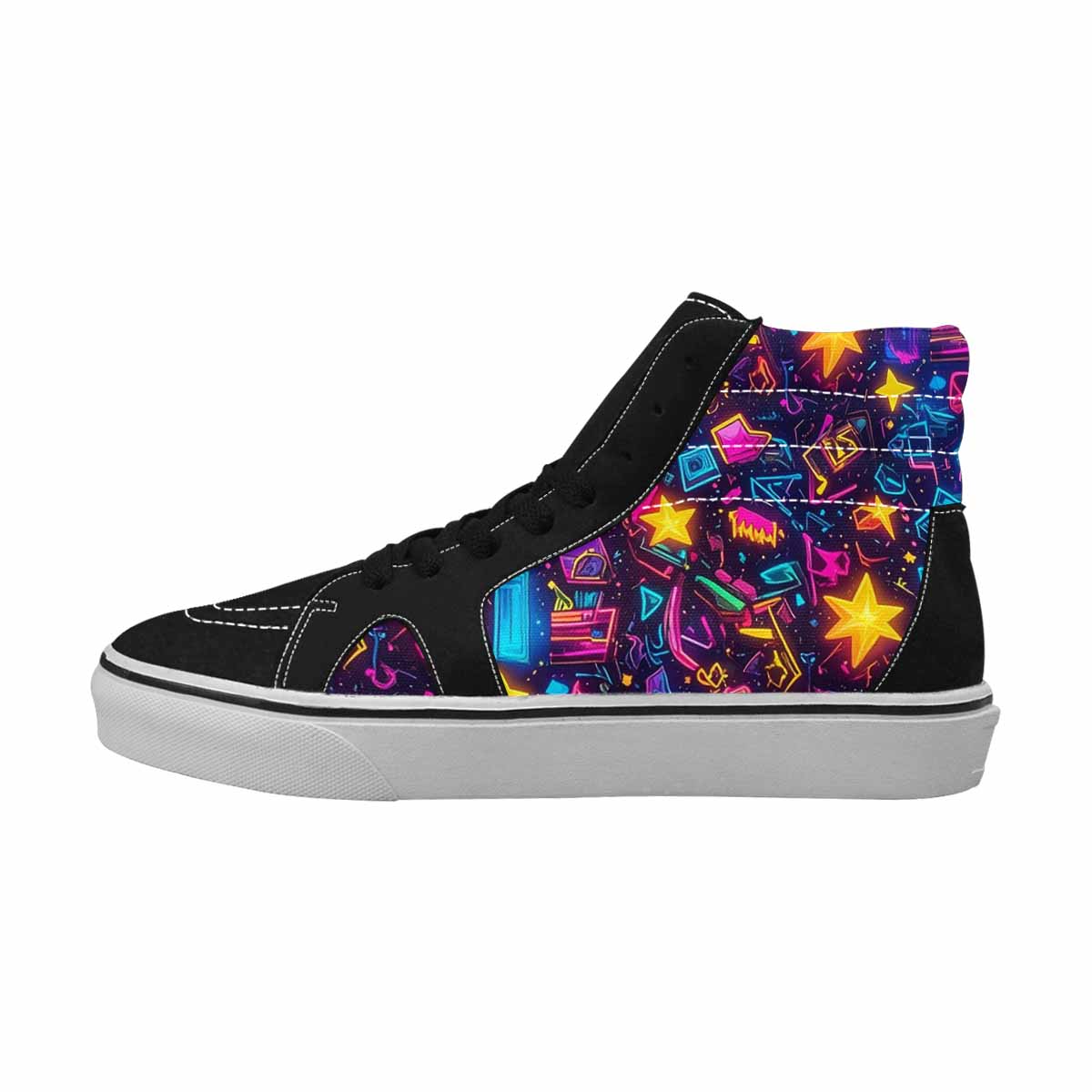 MEN'S 80s Retro Motif 80s High Top Canvas Dreamlike Shoes