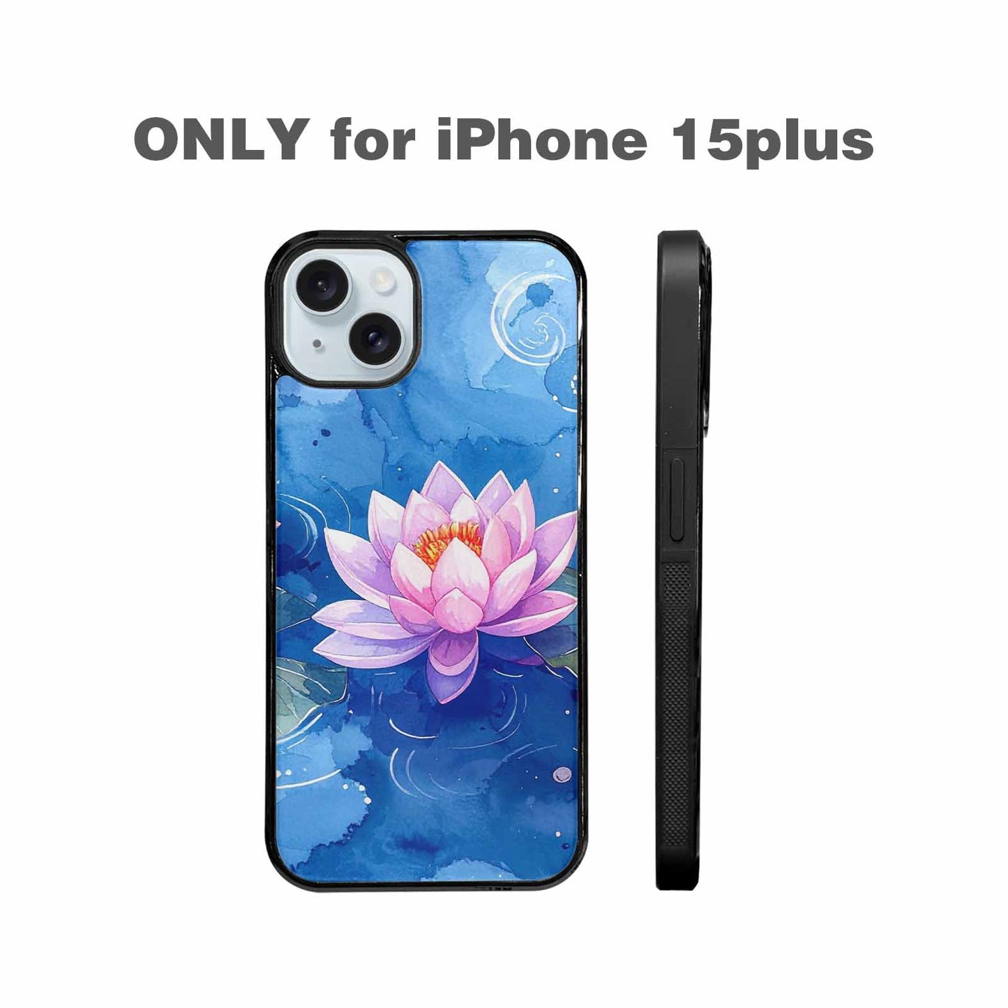 iPhone 15 Plus Case — Water Lilies Impressionist Custom Personalized Phone, Personalized Phone Case