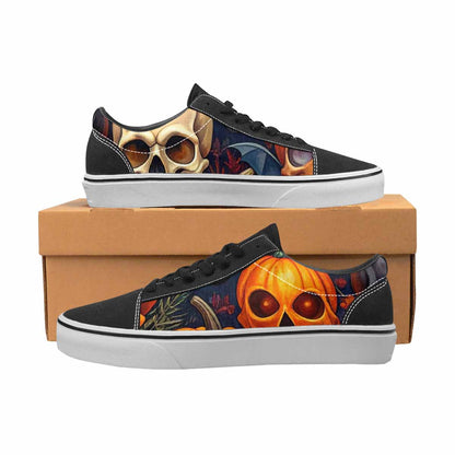 WOMEN'S Skulls - Halloween Canvas Lace-Up Surreal Shoes