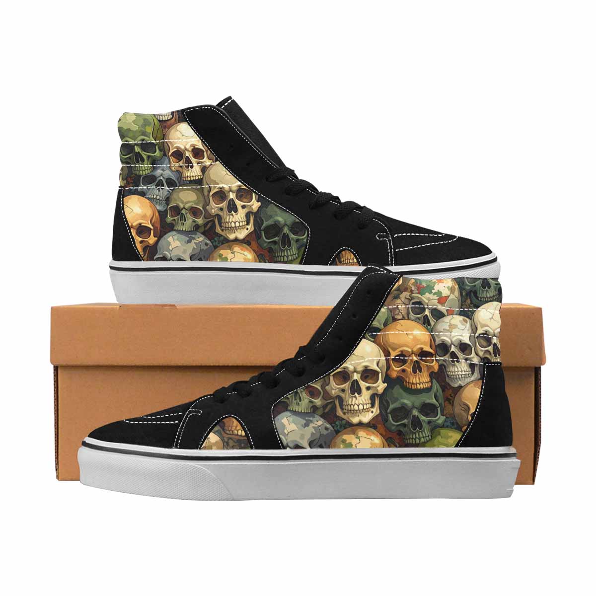 MEN'S Camo High Top Canvas One Of A Kind Aesthetic Sneakers