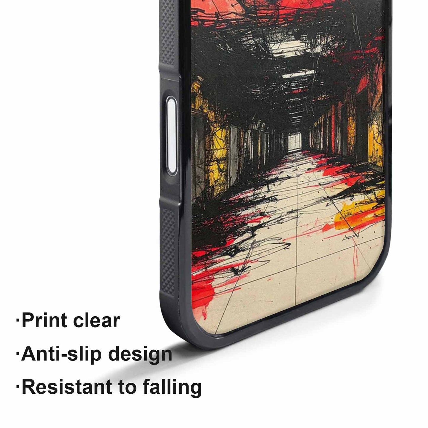 iPhone 17 Pro Max Case — Black &amp; Red Ink Galaxy Space, Custom Print Case Cover