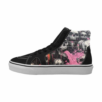 MEN'S Rainbow From Skull S High Top Canvas Y2K Custom Shoes