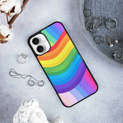 iPhone 16 Plus Case — Rainbow Pride, Custom Made Phone Cover