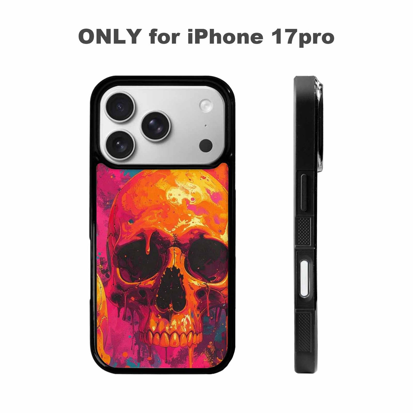 iPhone 17 Pro Case — Seamless Repeating Pattern Of Overlapping Gothic, Custom Made Phone Cover