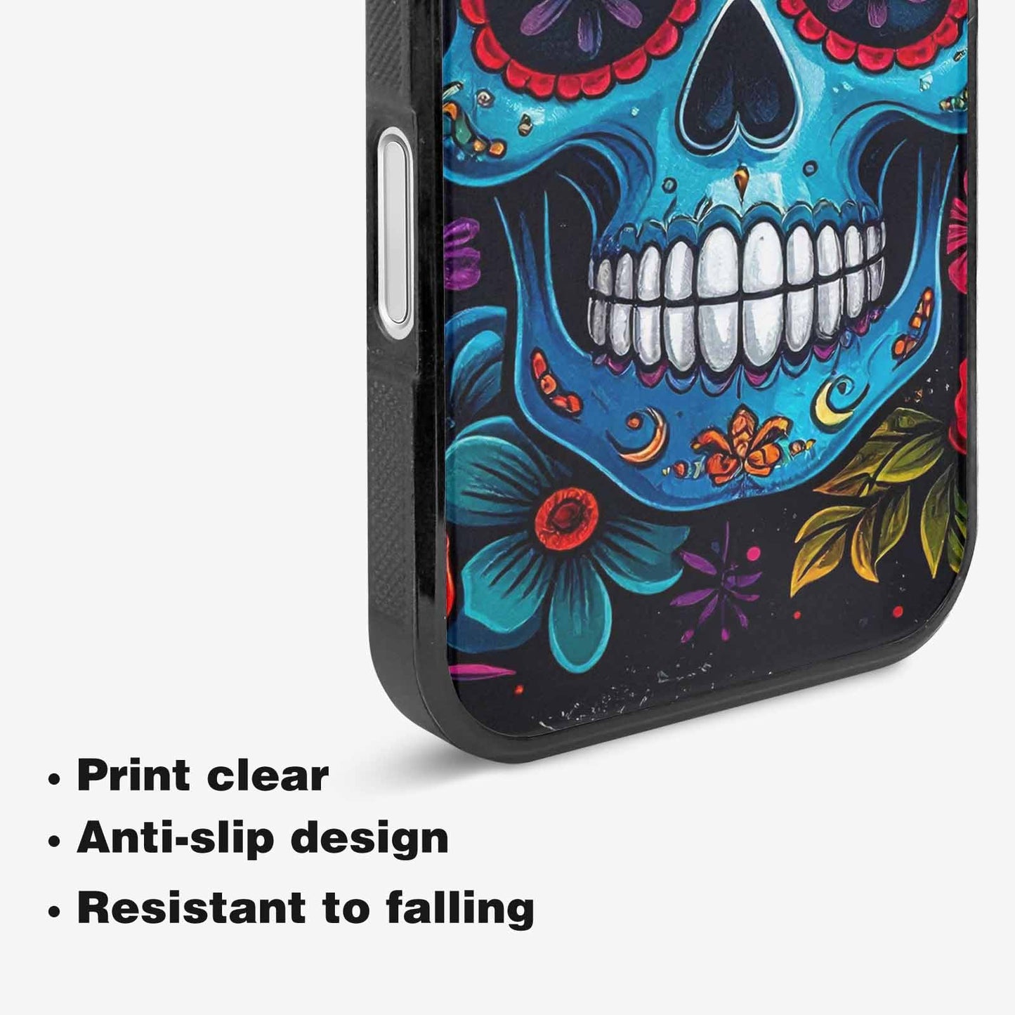 iPhone 16 Case — Graffiti Skull Art Seamless Pattern Vibrant, Custom Art Phone Cover
