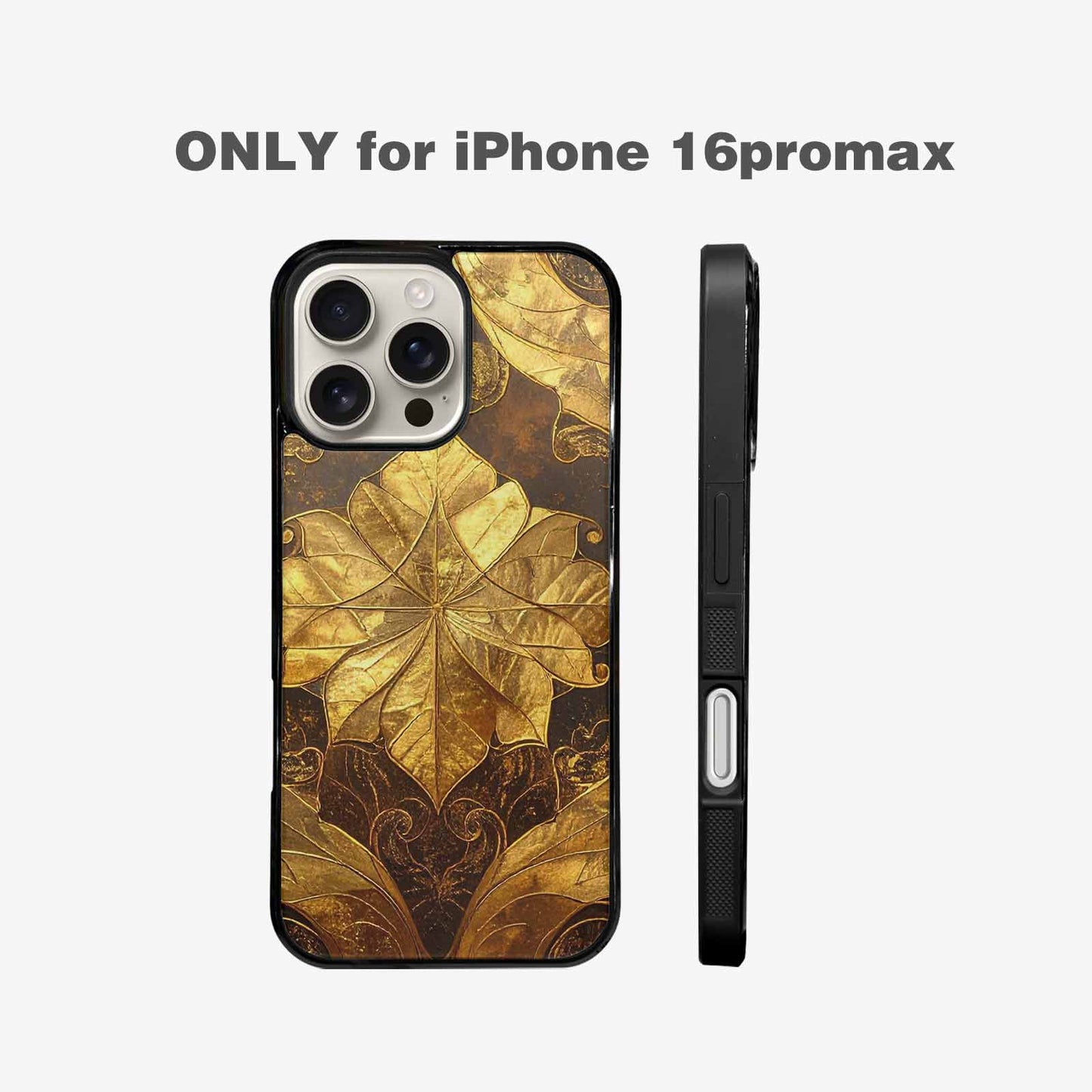 iPhone 16 Pro Max Case — Klimt Gold Leaf Artwork Pattern, Custom Made Phone Cover