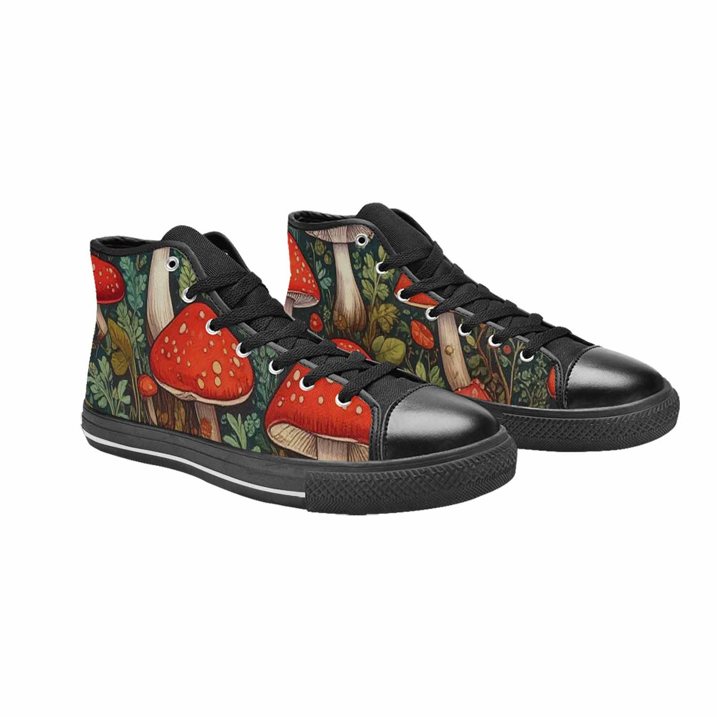 MEN'S Mushroom High Top Canvas Vivid Custom Sneakers