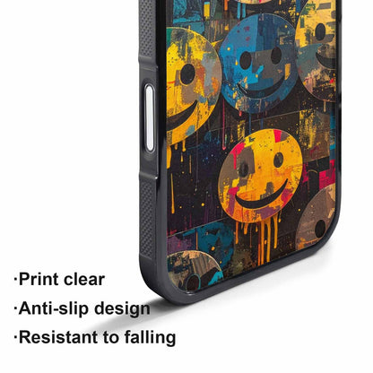 iPhone 17 Air Case — Smiley Faces Camosmiley Faces Wt0 Camo, Custom Print Case Cover