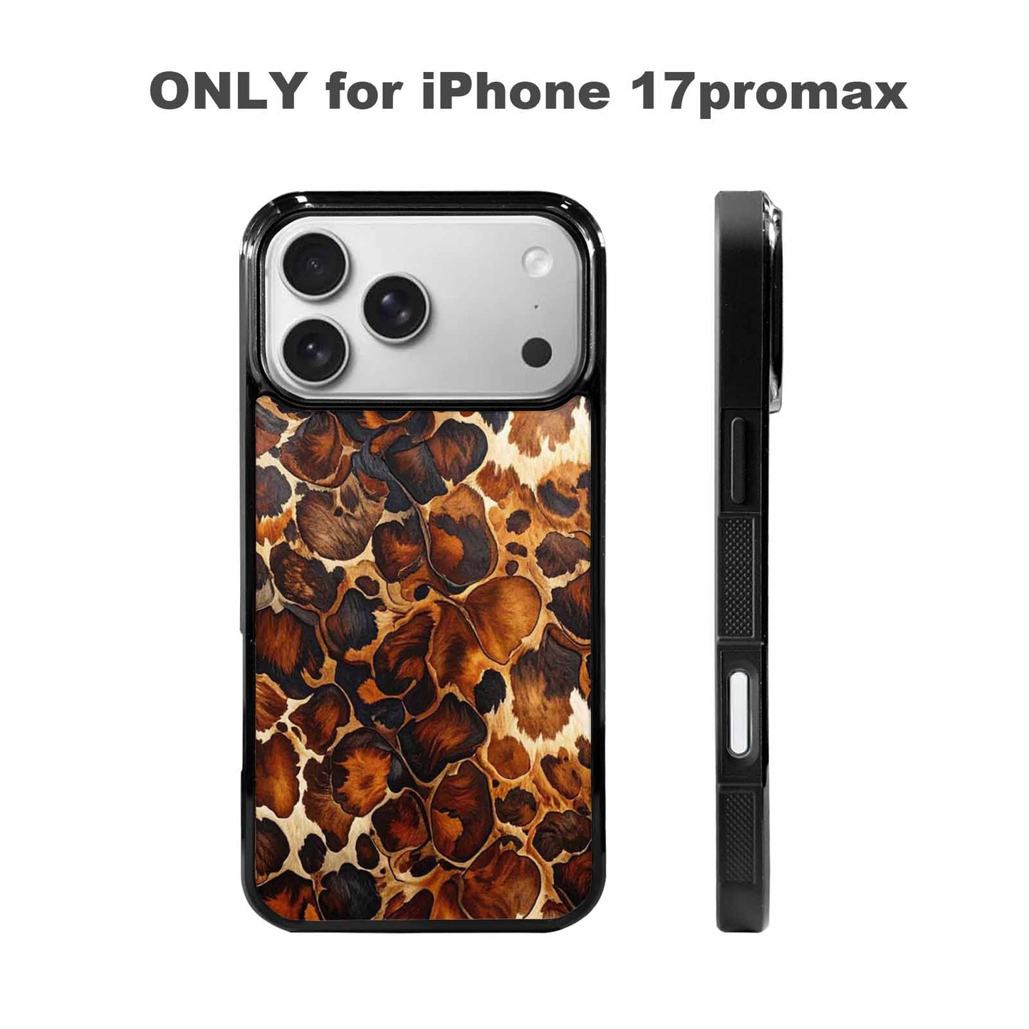 iPhone 17 Pro Max Case — Small Cow Animal Print Animal Print, Personalized Phone Case