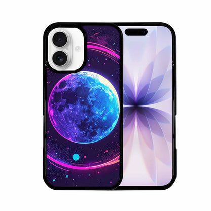 iPhone 17 Case — Neon Winter Moon Cartoon Cute, Custom Designed Case Cover
