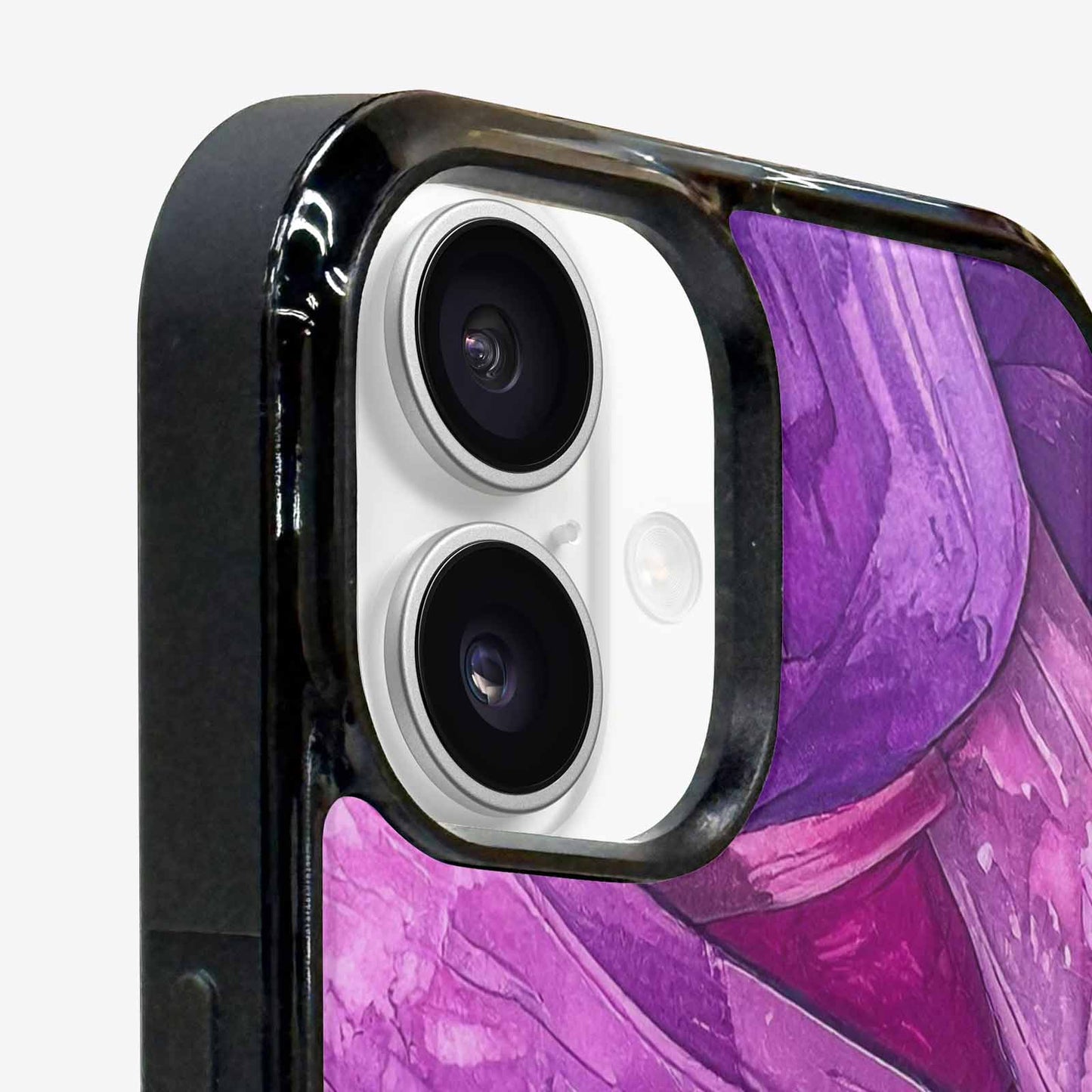 iPhone 16 Case — Bisexual Flag Color Theme Small Rainbow, Custom Designed Case Cover